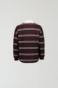 EMMA SWEATER - CHOC STRIPE