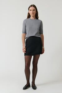 CELIA T-SHIRT - HEATHER GREY