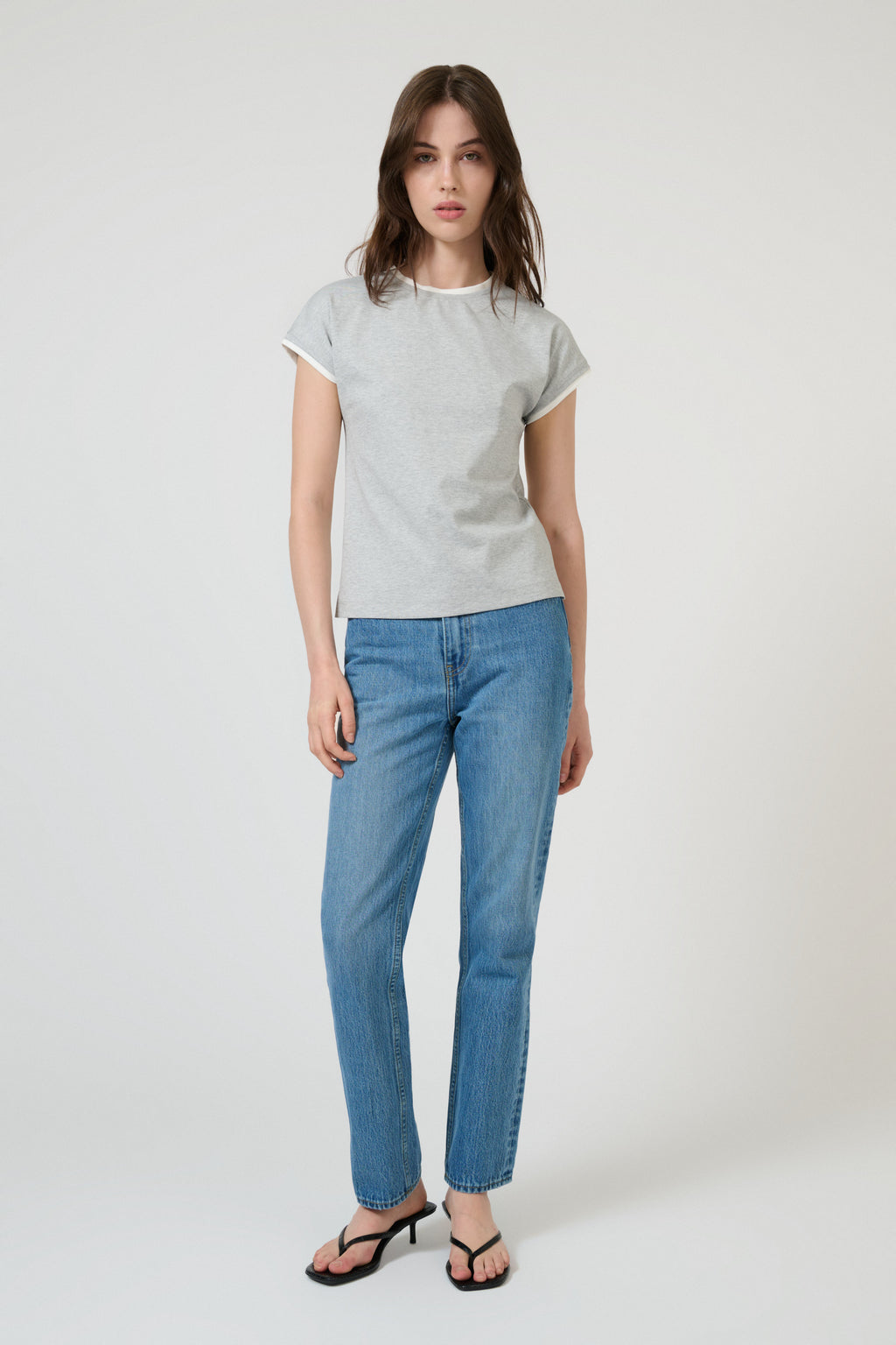 SOLANA TEE - GREY MARLE – ONTE