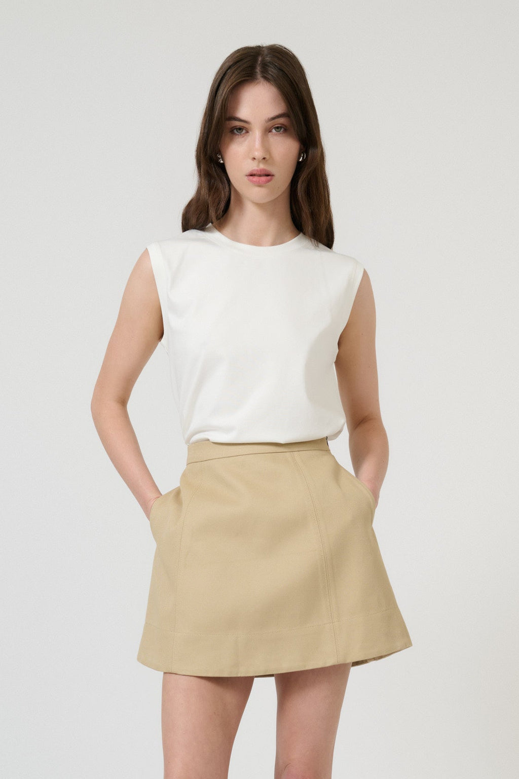HARRINGTON SKIRT - CAMEL – ONTE