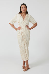 MENCIA ROBE DRESS - IVORY [FINAL SALE]