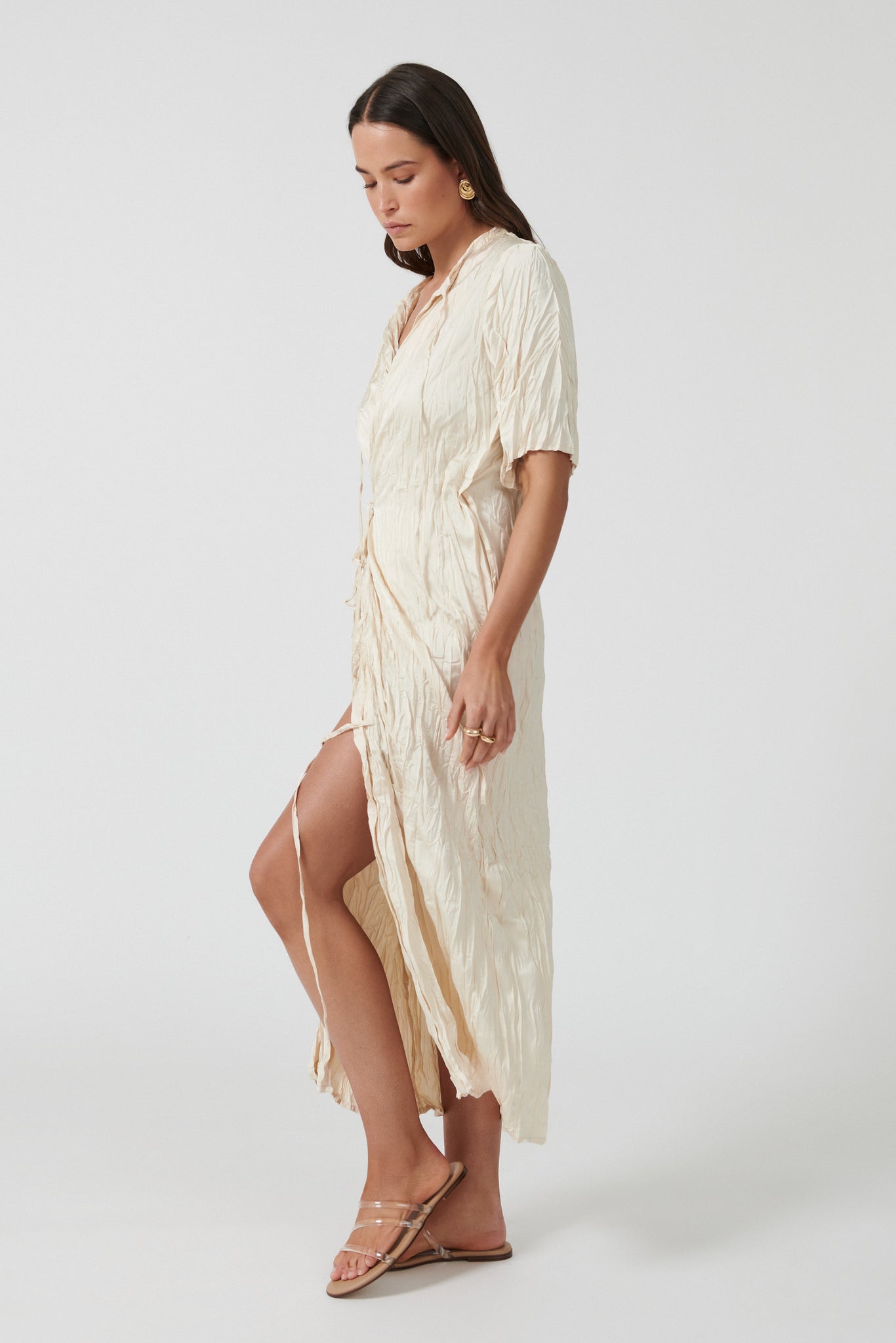 MENCIA ROBE DRESS - IVORY [FINAL SALE]