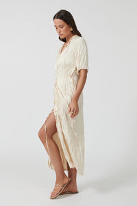MENCIA ROBE DRESS - IVORY [FINAL SALE]