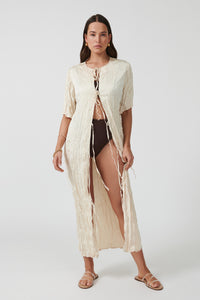 MENCIA ROBE DRESS - IVORY [FINAL SALE]
