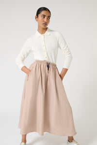ADELA SKIRT - CLAY