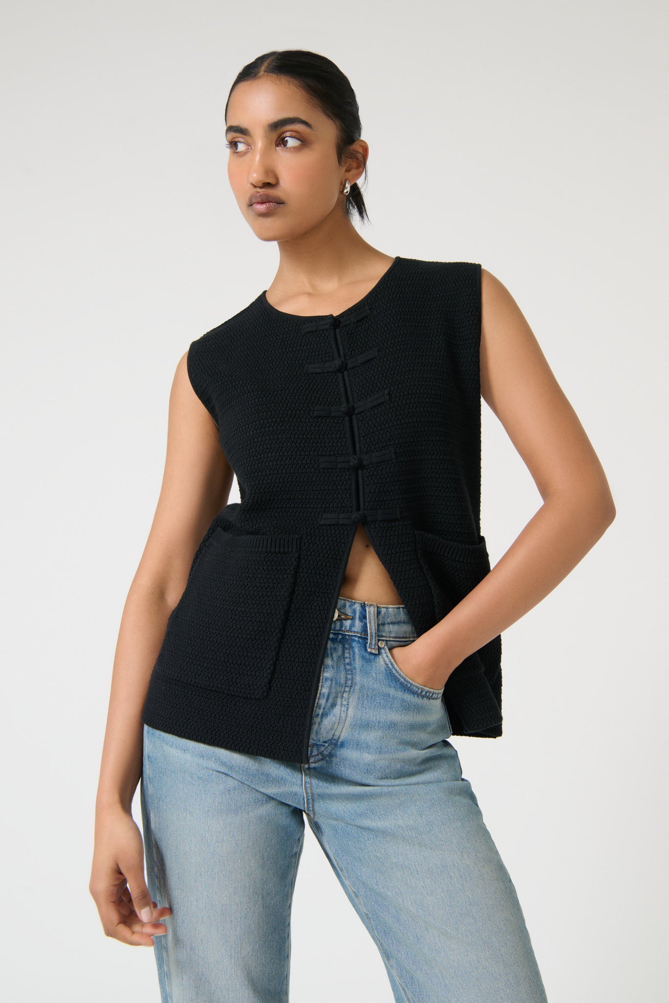 ODELIA GILET - BLACK