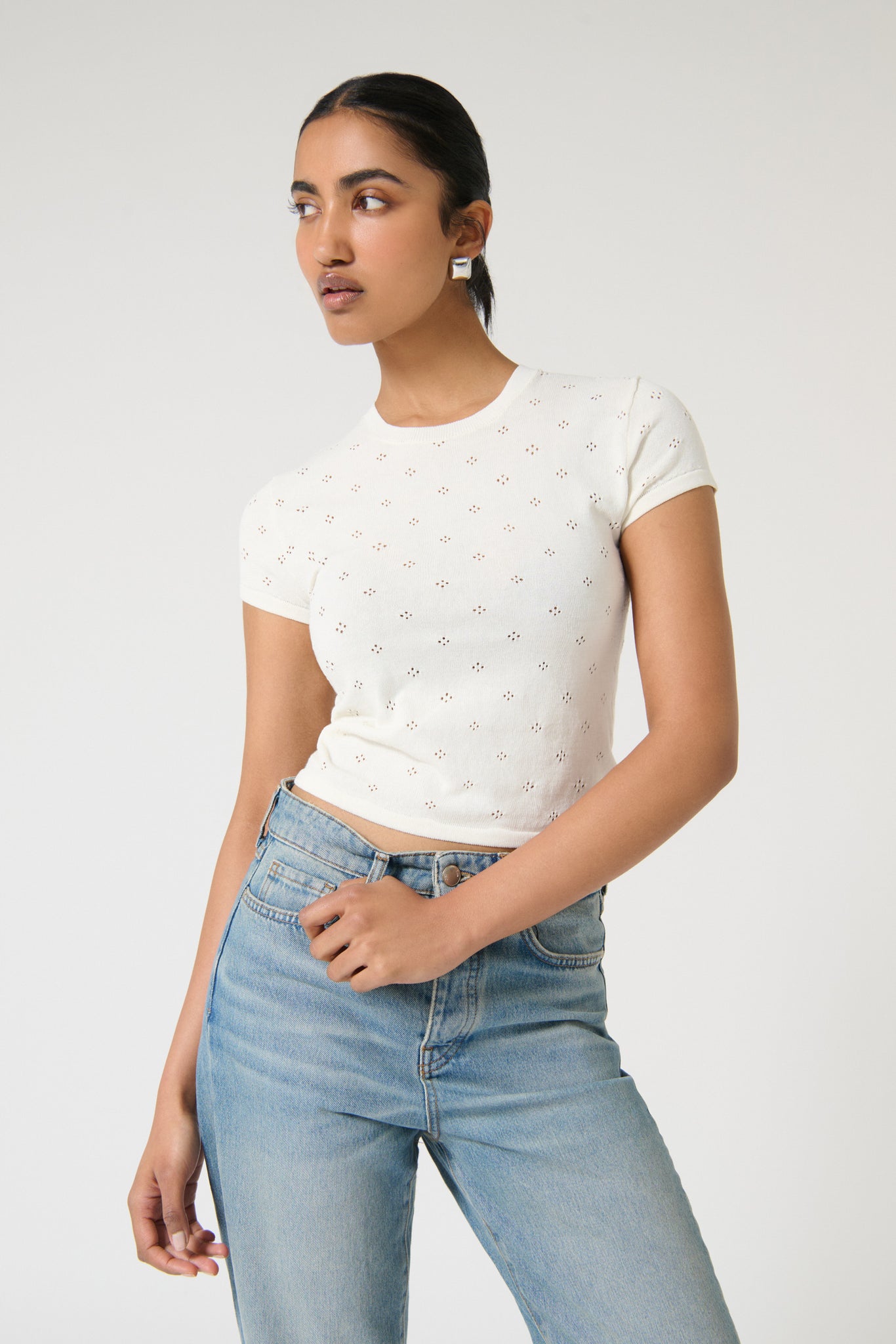 NENA TEE - WHITE