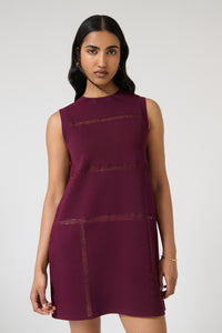 MAR MINI DRESS - PLUM