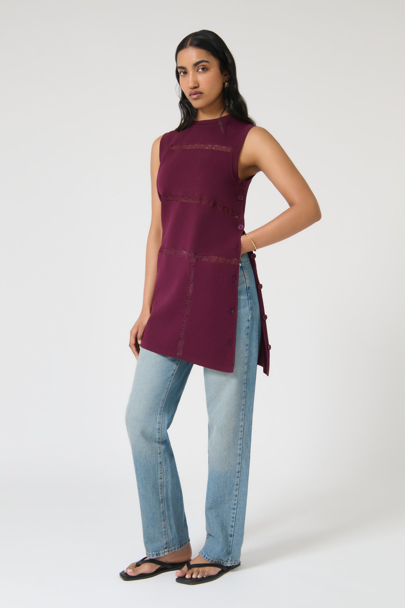 MAR MINI DRESS - PLUM