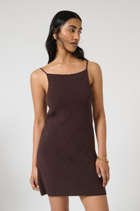 LINA DRESS - CHOCOLATE