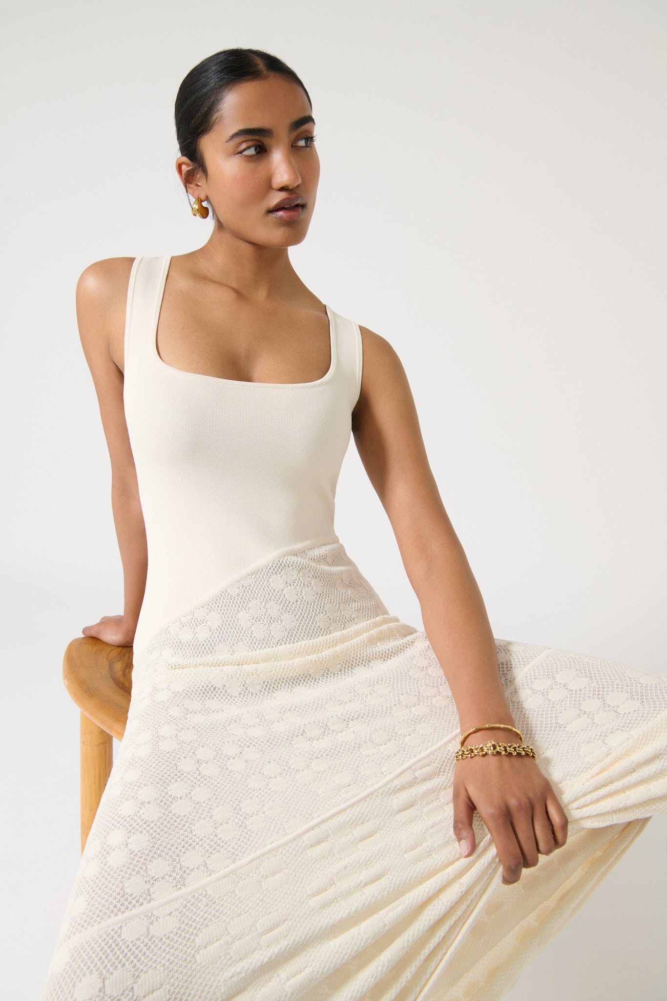 MIRA DRESS - IVORY