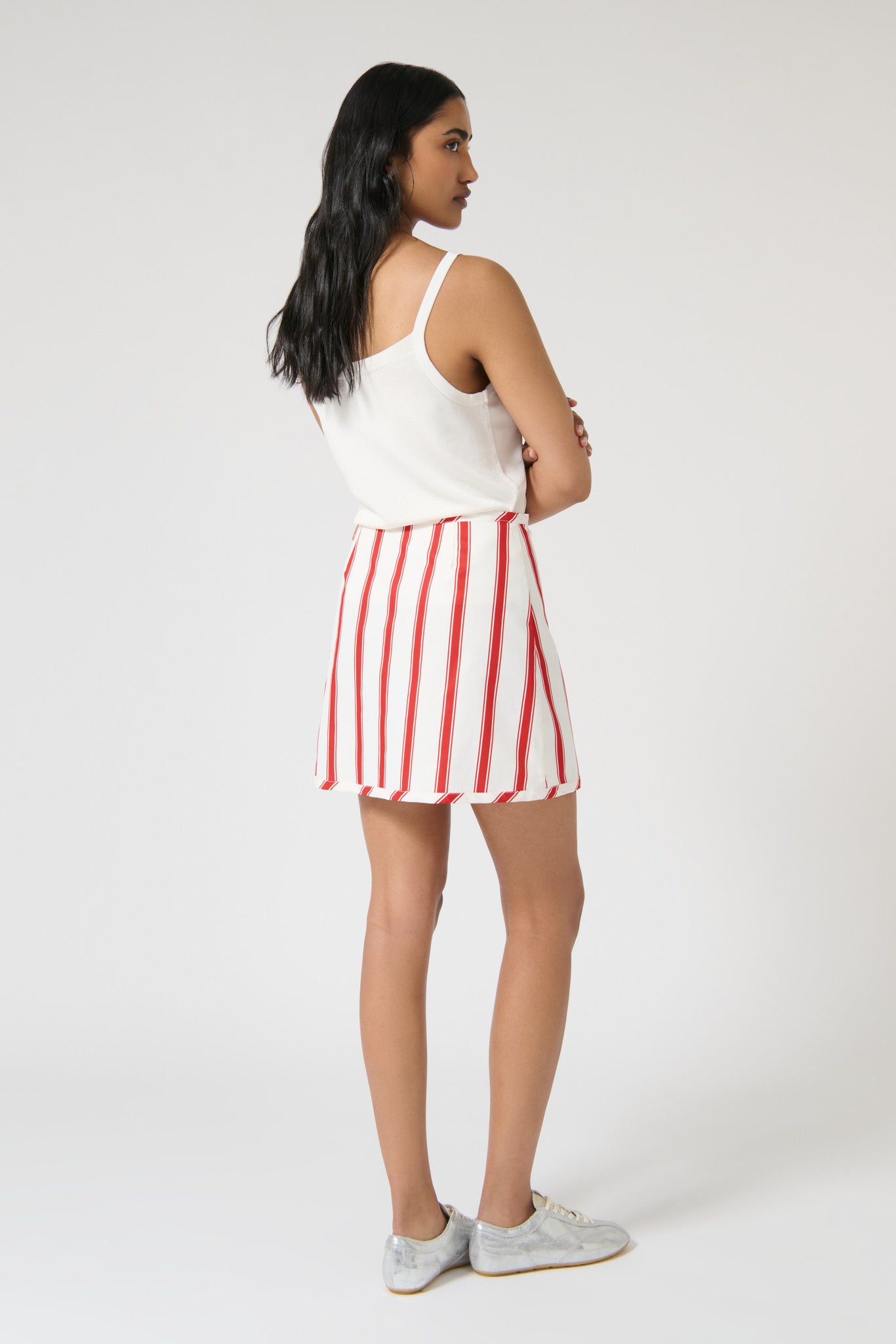 CONCHITA SKIRT - RED STRIPE