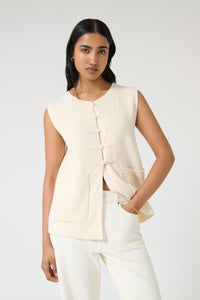 ODELIA GILET - IVORY