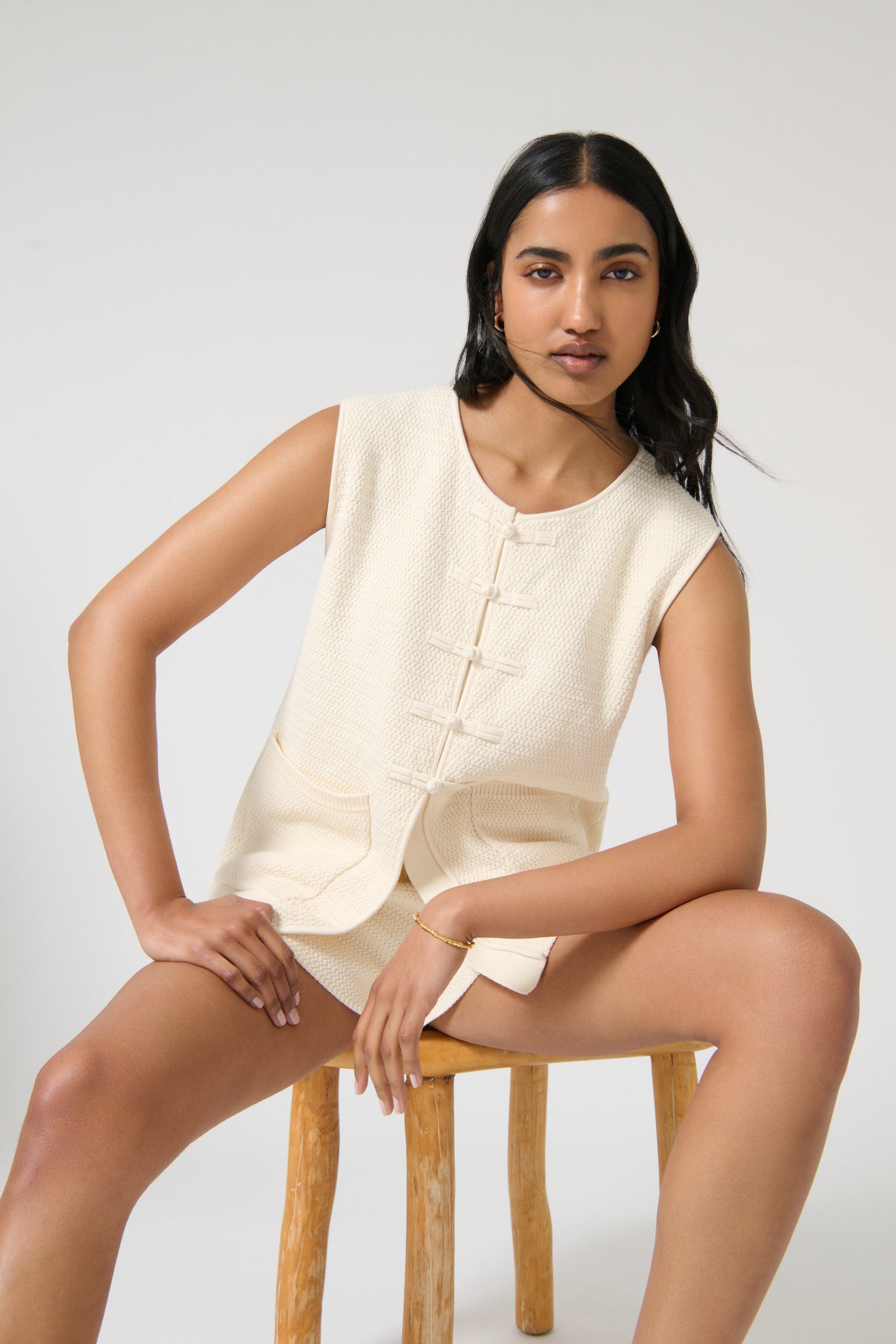 ODELIA GILET - IVORY