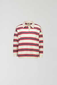 EMMA SWEATER - RED STRIPE
