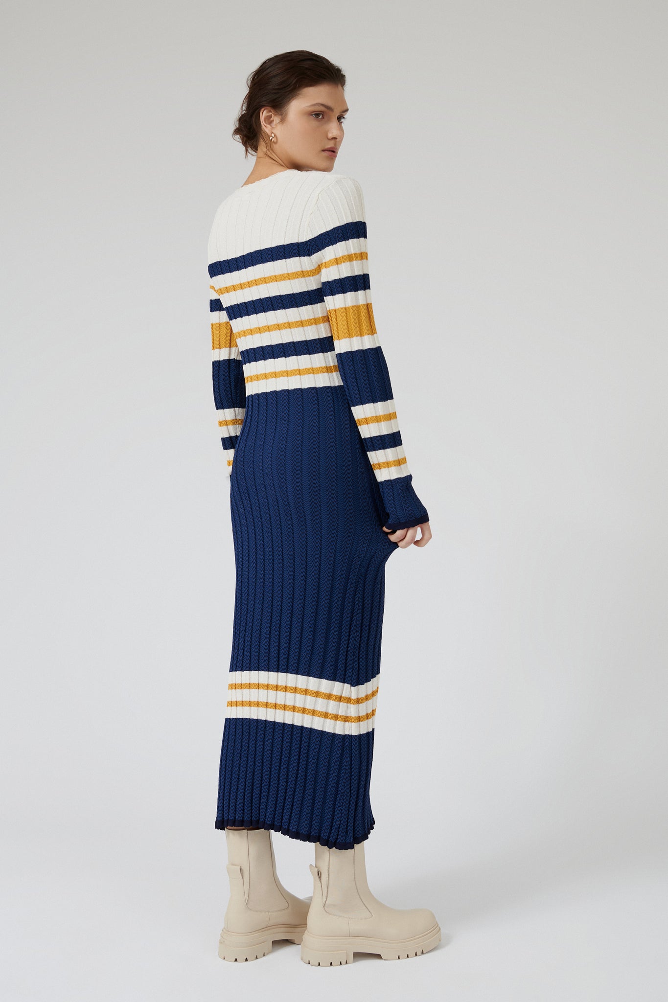 JULI DRESS - NAVY STRIPE [FINAL SALE]