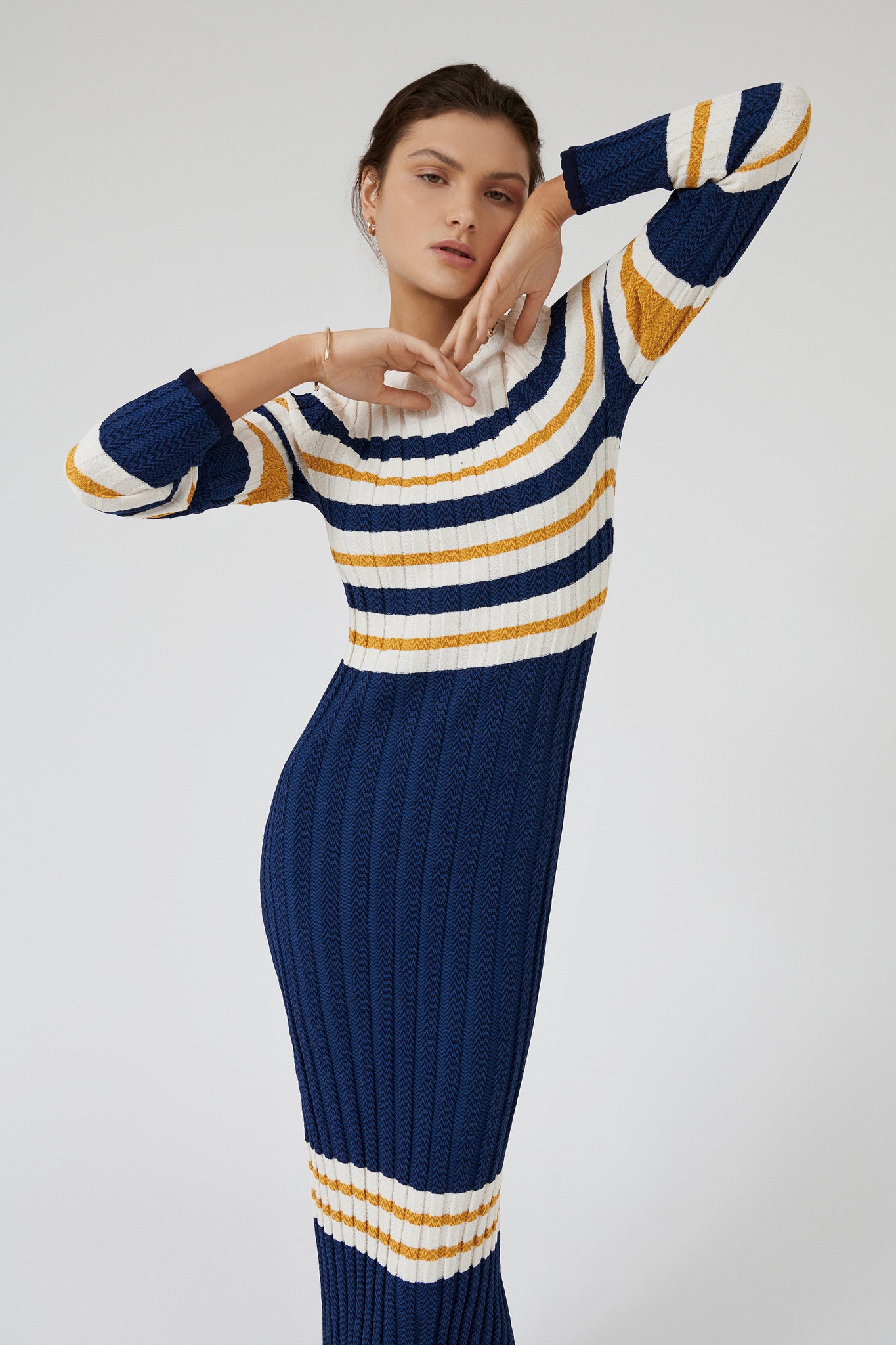 JULI DRESS - NAVY STRIPE [FINAL SALE]